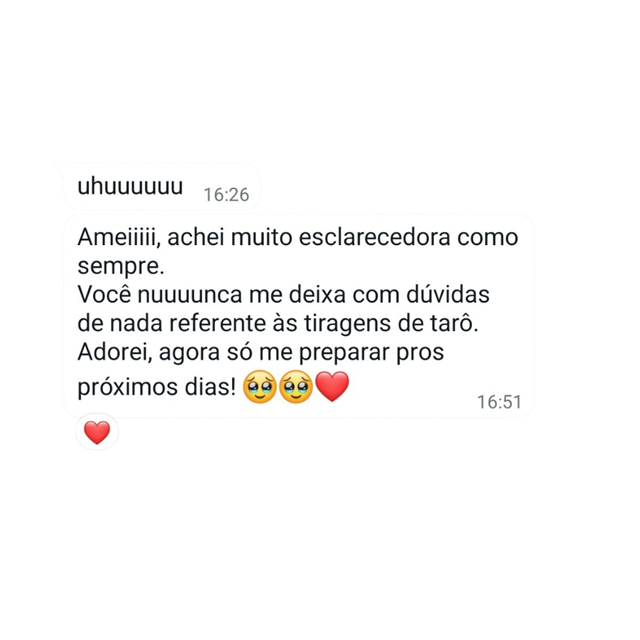 Depoimento recebido no WhatsApp
